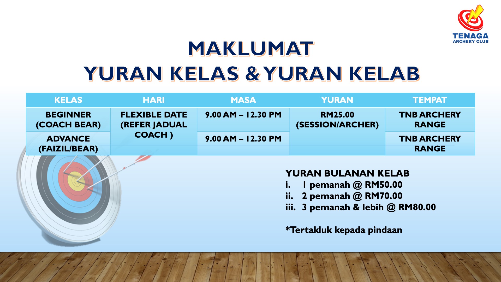 kelas memanah di ipoh